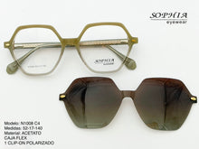 Cargar imagen en el visor de la galería, <div  title='Genero MUJER | Forma CUADRADO REDONDO | Color CAFE   | COMPLETO | 137mmANCHOTOTAL | 50mmANCHODELENTE | 47mmALTURADELENTE | 17mmPUENTE | 140MMLONGITUDD' > N1008 C4 </div>

