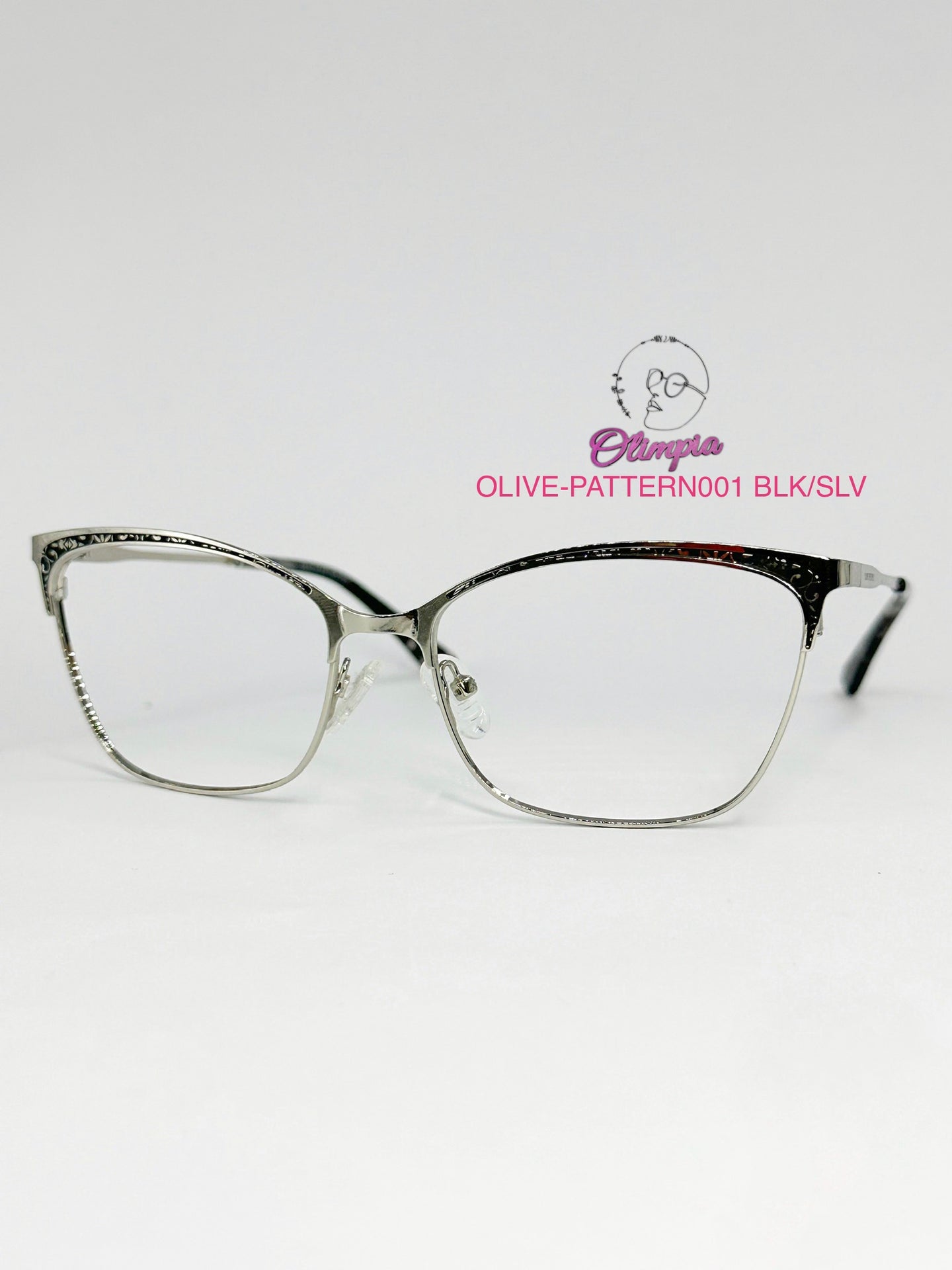 OLIVE-PATTERN001 BLK-SLV