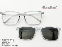 Cargar imagen en el visor de la galería, <div  title='Genero CLIP-ON | Forma UNISEX UNISEX | Color RECTANGULAR GRIS  |  | COMPLETOmmANCHOTOTAL | 145mmANCHODELENTE | 54mmALTURADELENTE | 18mmPUENTE | 143mmL' > TJ2185 C2 </div>
